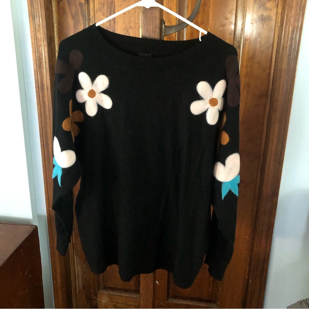Floral sweater